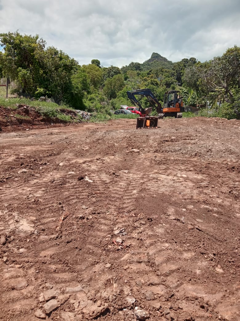 Terrassement d'un terrain a Mayotte